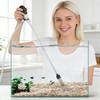 Fish Tank Vacuum Gravel Cleaner with 6FT Hose Flow Control Valve Fixture Clamp Aquarium Water Changer Siphon Pump Sand Vacuum Cleaner