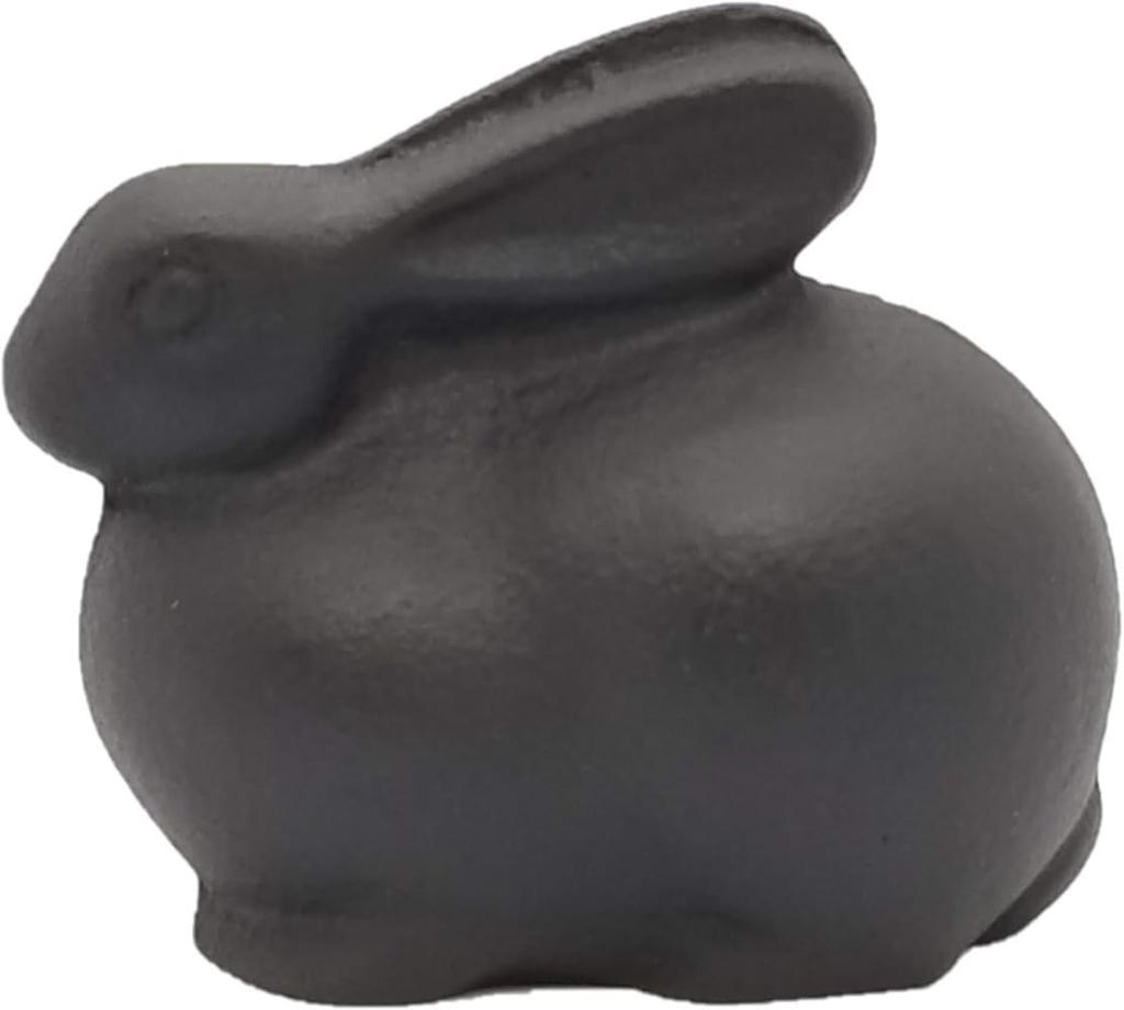 Iwachu 30206 Paperweight, Rabbit, Black, Small,