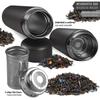 Bouteille Thermos Infuseur à Thé - 450ML - Acier Inoxydable - Couleur Noir - Double Paroi