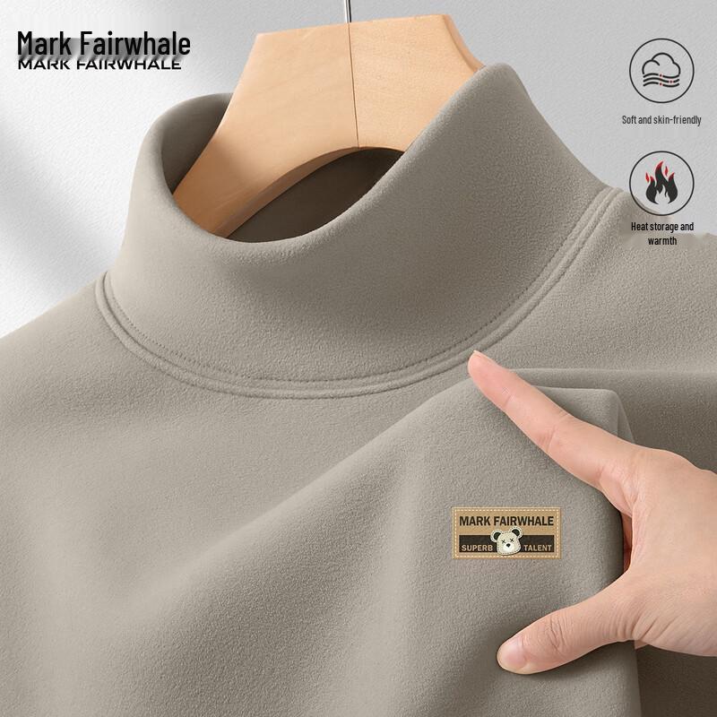 Mark Fairwhale Men s Thermal Half-High Collar Long-Sleeve T-Shirt XL