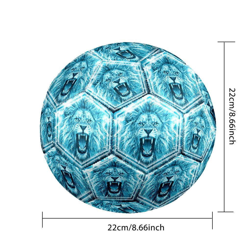 1pc Lions Roar Soccer Ball Size 5,Suitable for Practice Matches/Training, Ideal for Indoor and Outdoor Sports. C63026