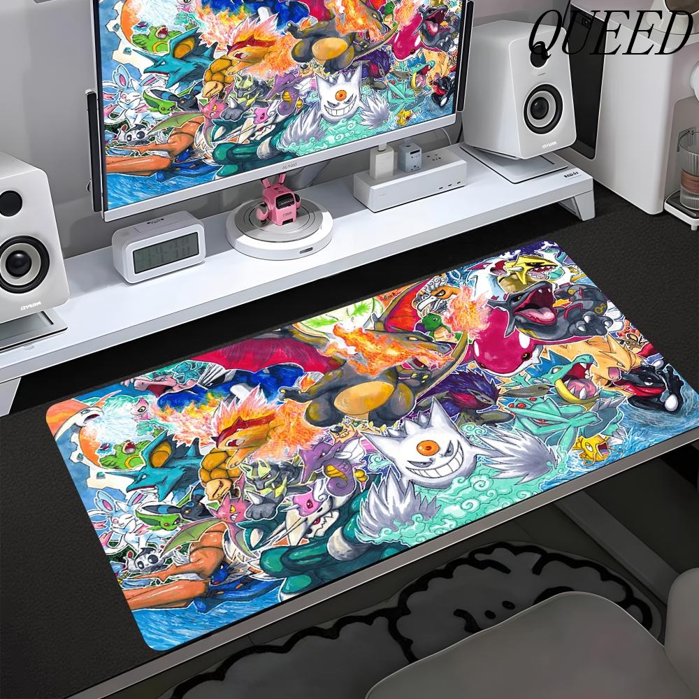 Mouse Pad Gamer Antislip Anime Deskmat Gaming PC Accessories Tablet Pad Large PPokemons Kawaii Mousepad Extended Keyboard Mat