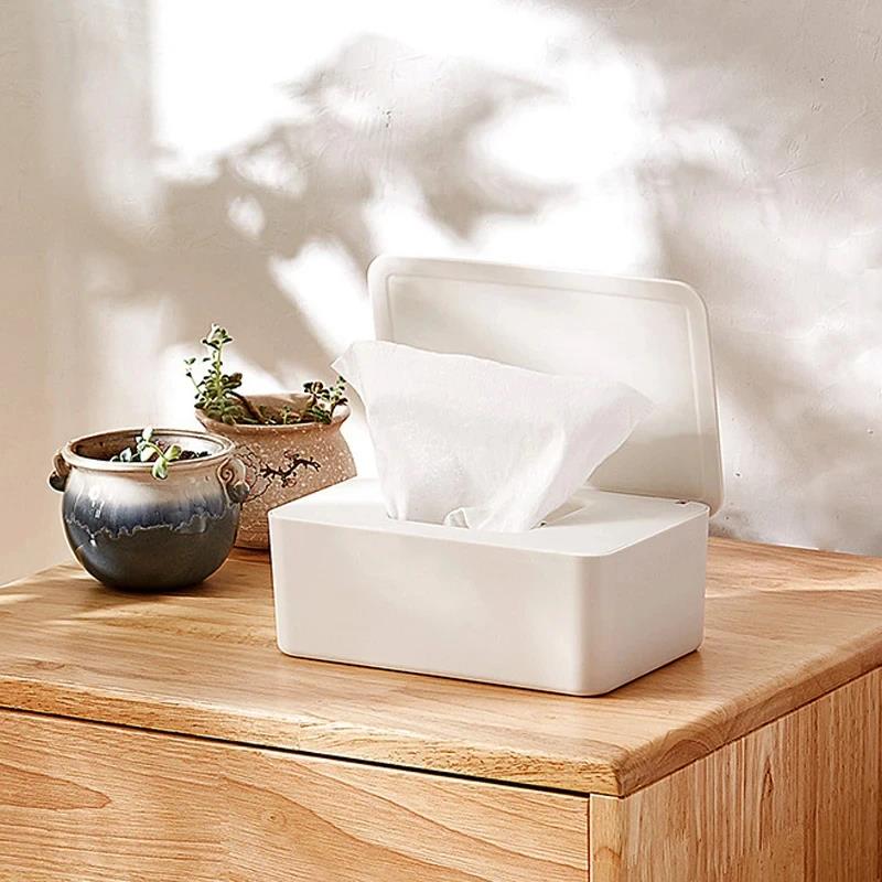 Practical New Plastic Tissue Box Wet Holder Cover Wipes Paper Storage Towel Dispenser Home Napkin Organizer