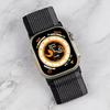 Nylon Elastic Strap For Apple watch Ultra 2 49mm Wide Braided Loop Adjustable Band for iWatch 9 8 7 6 5 4 SE 45mm 41mm 44mm 40mm