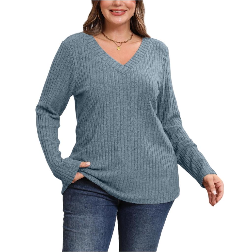 Women's Solid-color Fashionable Long-sleeved Top
