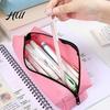 Low-saturation Color Pouch Oxford Pencil Case, Large Capacity Pen Bag, Simple Student Case Zipper for School Office, Lightweight Stationery Organizer