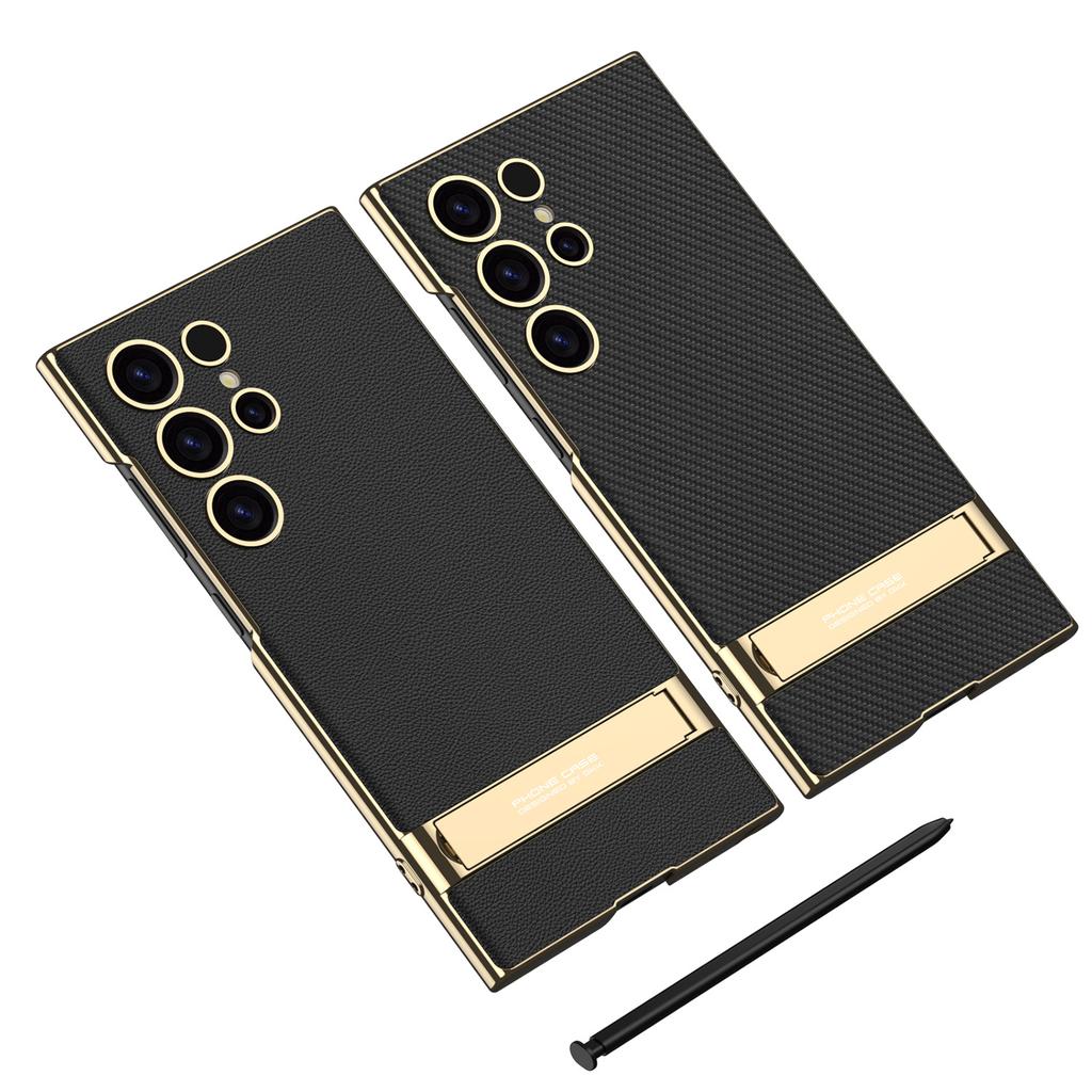 Samsung S23 Handyhülle Triumph Halterung S24 Ultra Kreative Schutzhülle Galvanisierte Schale