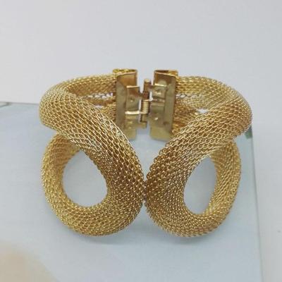 Lantao Gold Mesh Elastic Bracelet for Women