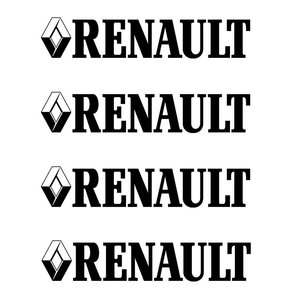 4PCS Car Styling Body Fender Trunk Rearview Mirror Decoration Stickers For Renault DACIA Fluence Scenic Loguna Trafic Koleos ZOE PP24