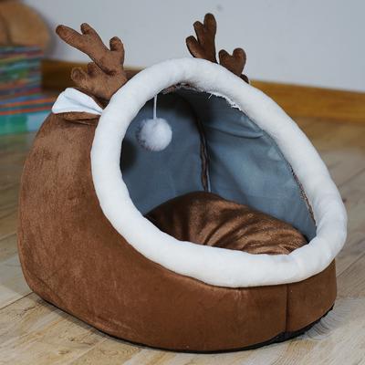Mode Warmes Kleiner Hundezwinger Bett Atmungsaktives Hundehaus Niedliches Hausschuhe Geformtes Hundebett Katze Schlafsack Faltbares Waschbares Haustierhaus