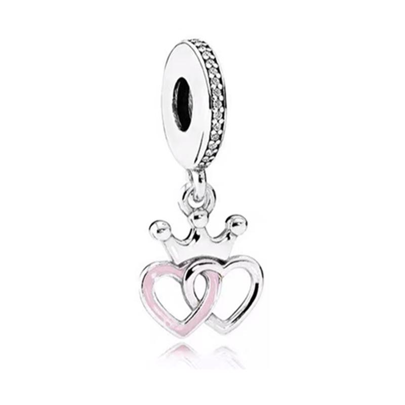 Diy Women Jewelry Gifts Sparkling Hearts Series Charms Leveled Hearts Openwork Mom&Heart Beads Fit Original Bracelet Accessories