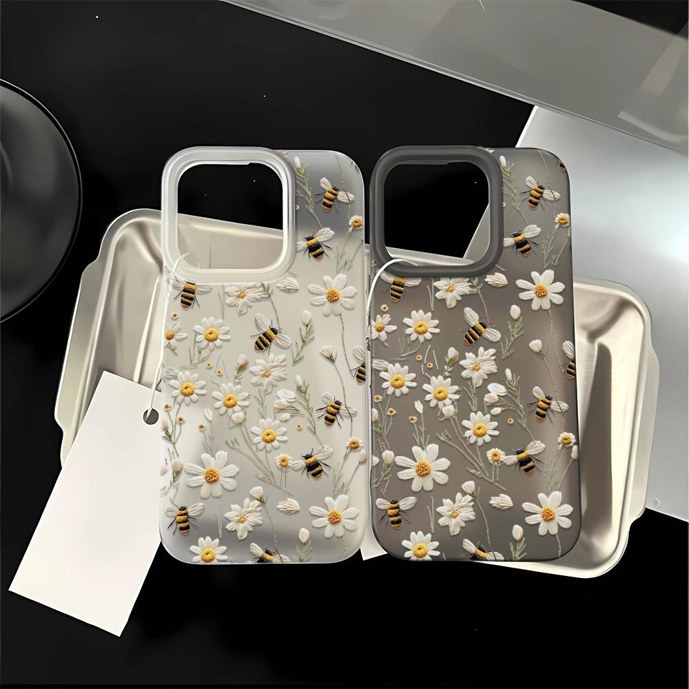 Bees Collect Pollen Phone Case For IPhone 17 16 15 14 Plus 13 12 11 Pro MAX 17 Air 16E Screen Protector Casing Shockproof Cover