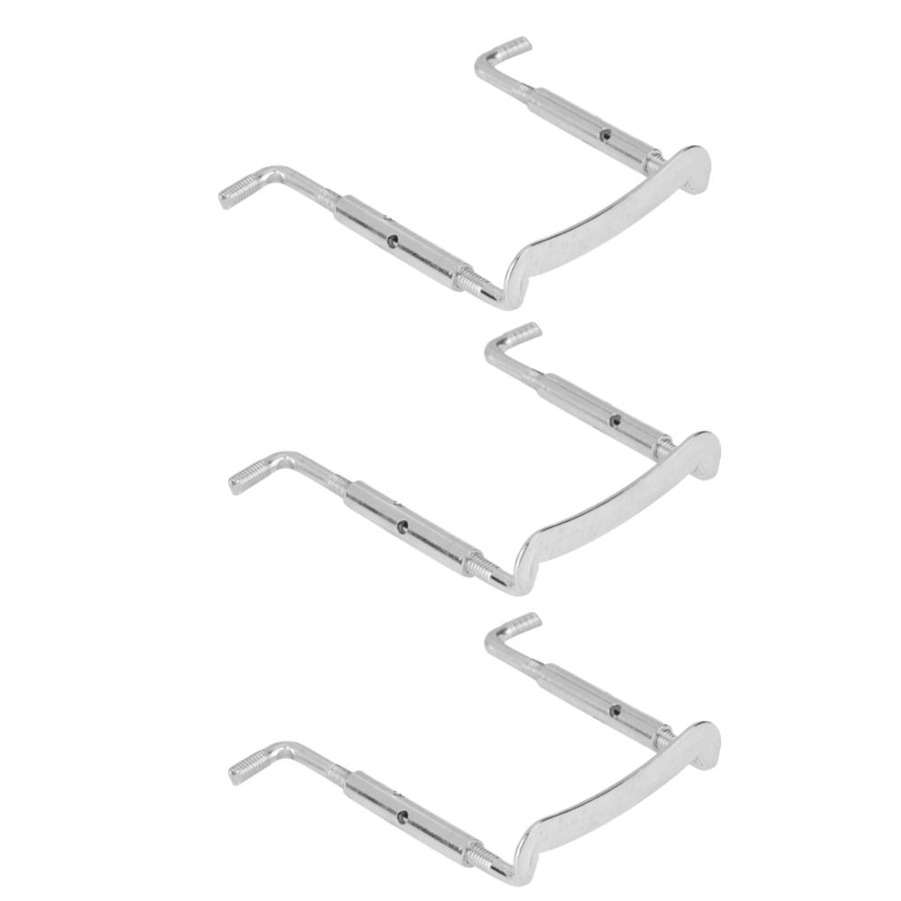 3PCS Metal Violin Chinrest Screw 3/4 4/4 Size Violin Replacement Parts Violin Chinrest Violin