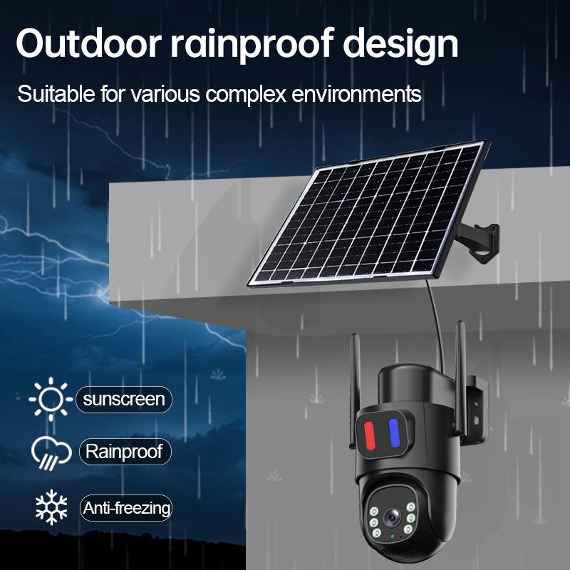 

4MP 2K Ultra HD Solar Wireless Outdoor Surveillance Camera with WiFi 4G Asia-Pacific Version - No Memory
