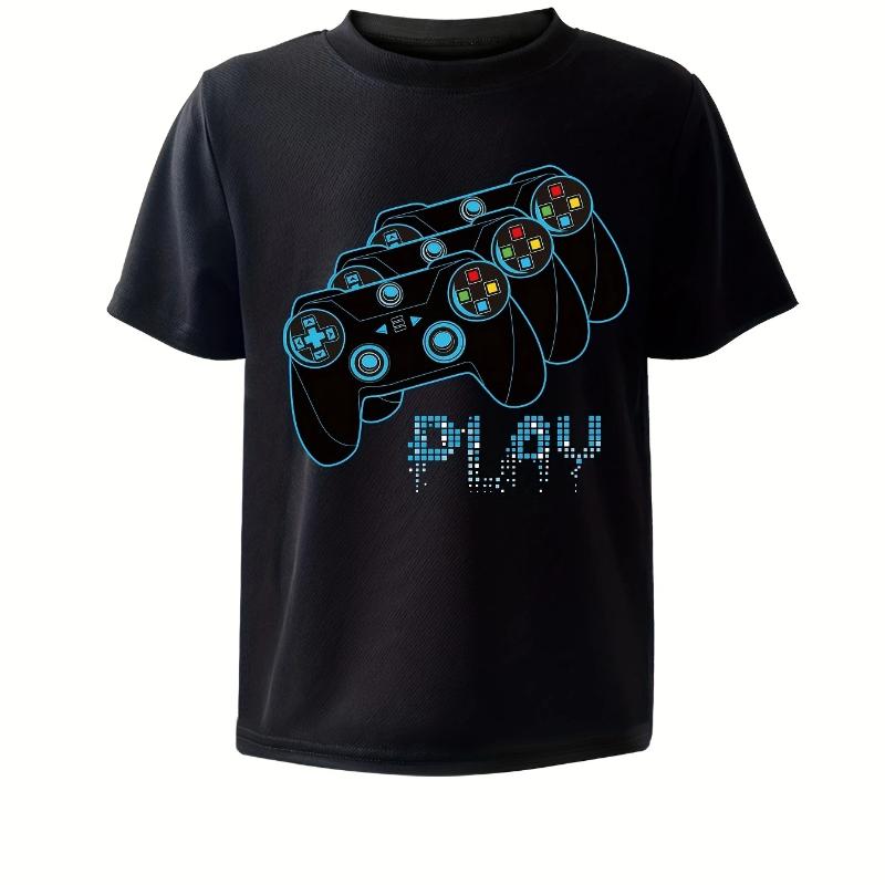 

Children s Solid Color T-shirt, Size Grid Quick Drying T-shirt, Casual, Breathable, Slightly Elastic and Soft XS