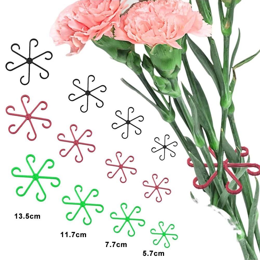 Flower Plant Stem Support Stakes Climbing Houseplant Stand Frame Plastic Garden No Stake Trellis Indoor Plant Holder Rack Hoops