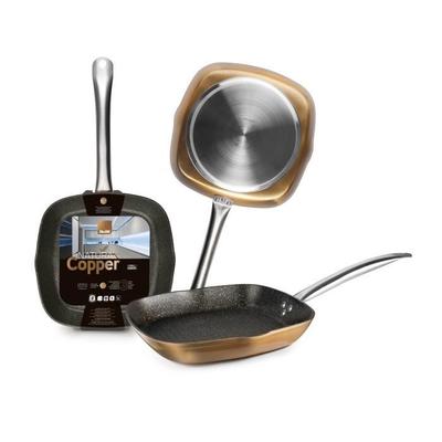 Grill - IBILI - Natura Copper - 28 X 28 Cm - Aluminium - Stone-style Non-stick