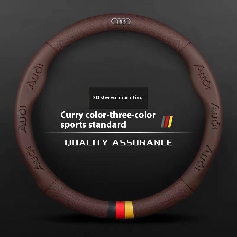 2026 Hot Car Steering Wheel Cover for Qaz1 ABT A1 A2 A3 A4 A5 A6 A7 A8 Q2 Q3 Q4 Q5 Q7 Q8 TT RS3 RS4 RS5 RS6 RS7 S3 S4 S5 S6 S7 S8 S Line