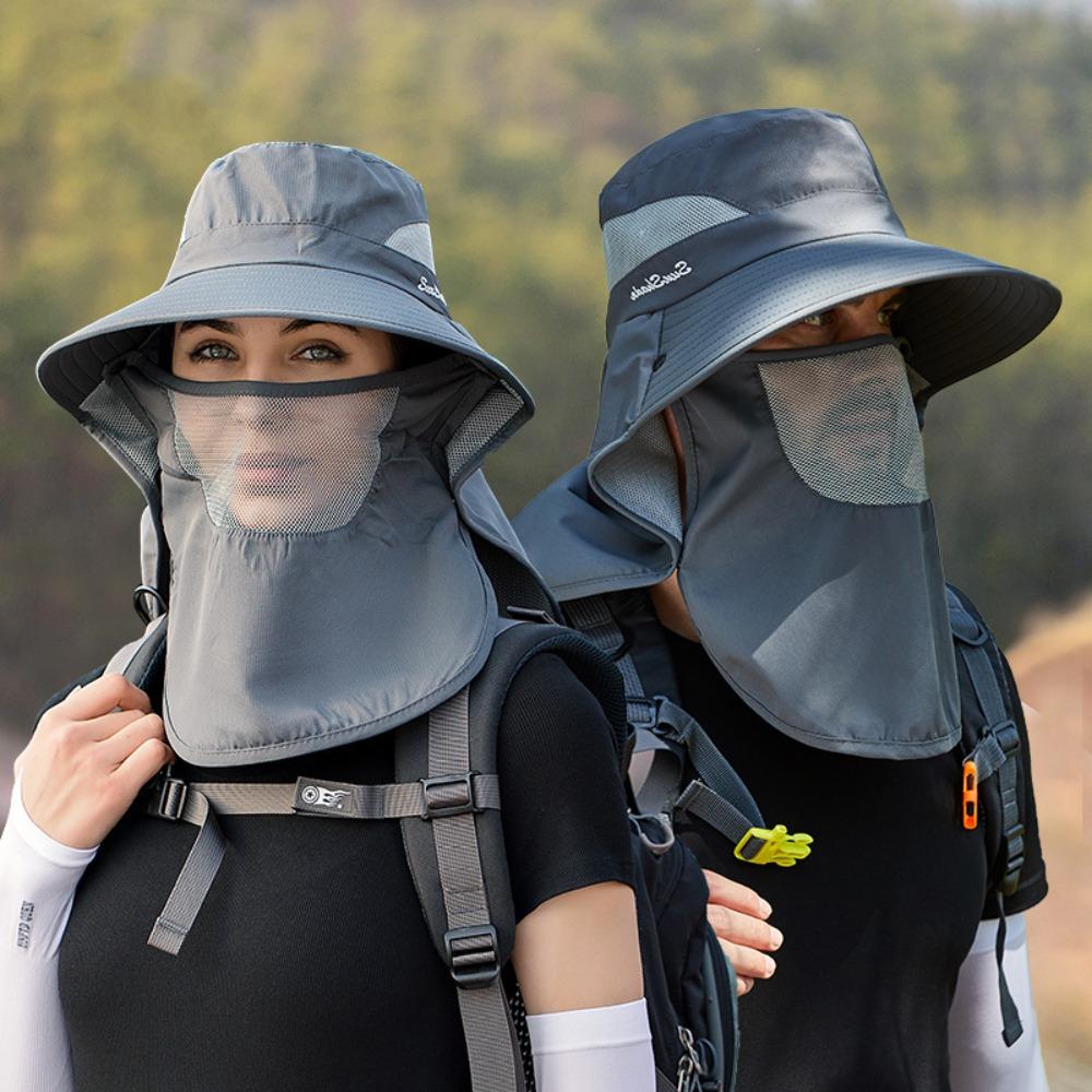 Sun Protection Fisherman Shawl Hat Breathable Mountaineering Cap New Sun Protection Cap  Women Men