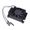 Brushless CPU Cooling Fan With Aluminum Heatsink Low Noise Radiator Heat Dissipation Fan For CM4 Development Board