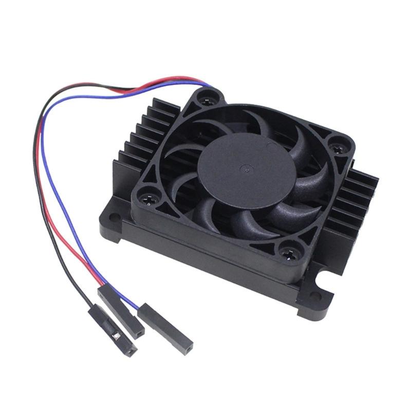 Brushless CPU Cooling Fan With Aluminum Heatsink Low Noise Radiator Heat Dissipation Fan For CM4 Development Board