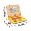 Kids Pretend Laptop Toy with Phrases, Sound Effects & Music, Educational Learning Computer for Girls (Blue, Pink)