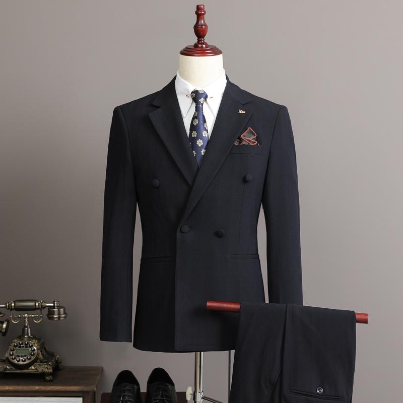 Hotel View Men's Spring 2025 British Business Suit - Three-Piece Set A311-SJT9997-P285