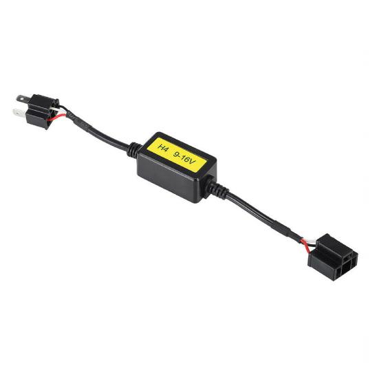 Headlight Decoder Plug Play Easy To Install Convenient H4 Wire LED Headlight Resistor