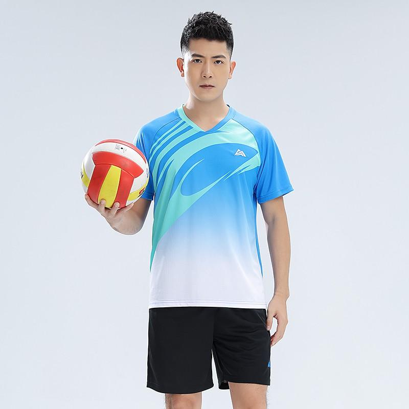 Quick-Dry Volleyball Uniform Set Training Competition Unisex Adult Sports Jersey Shorts Team Wear