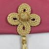 Gold Wrie Clovers Tassels Pendant Elegant Handcrafts Tassels Kits For Bridal Wear And Formal Occasion Garment Decoration