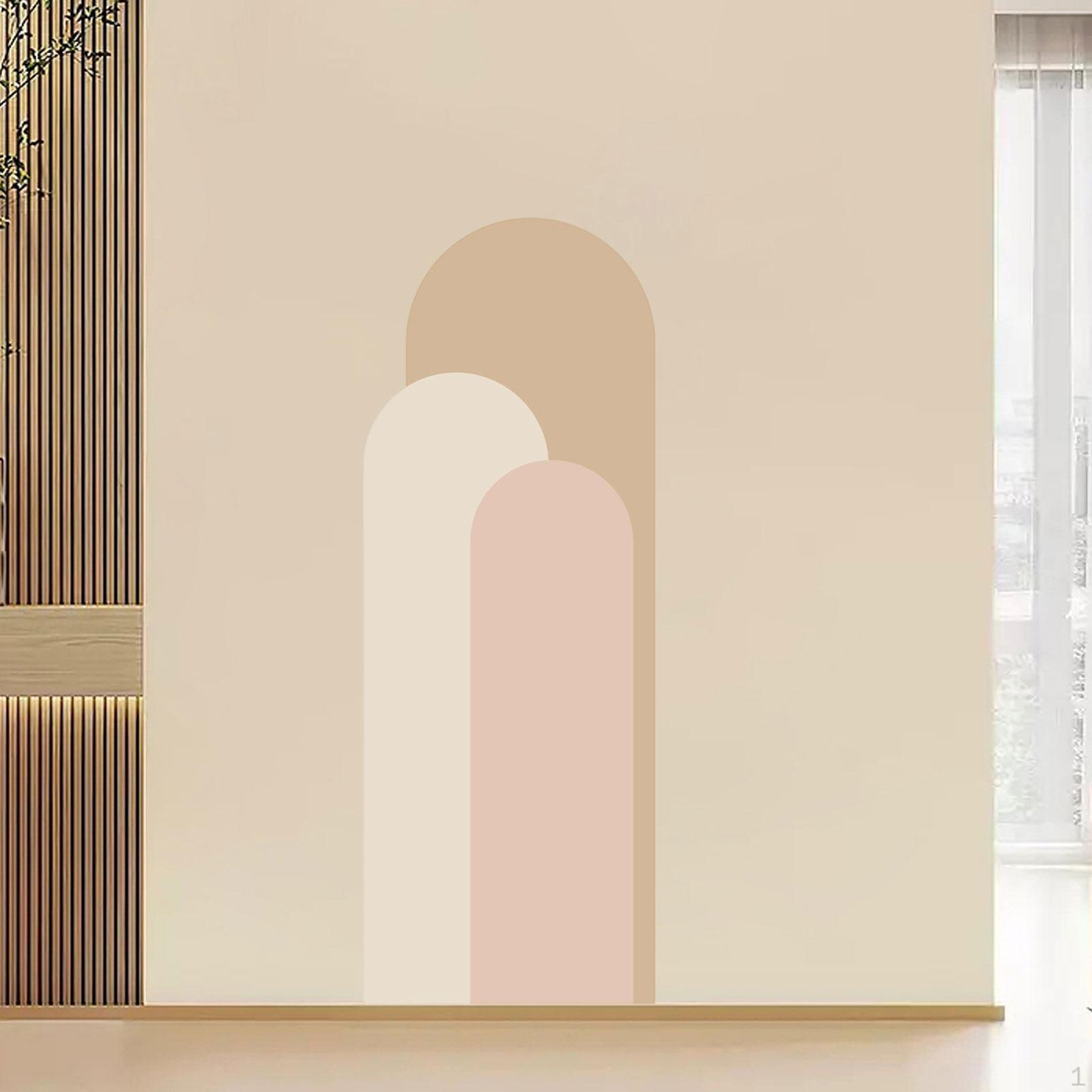 

Геометрическая наклейка на стену для легкого нанесения в гостиной, офисе, детской и кухне розовый