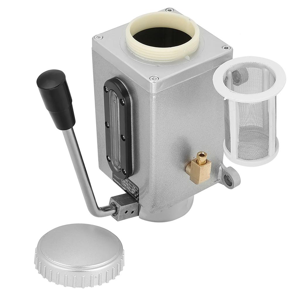 Metal Manual Lubrications Pump Double Outlet Port Manual Lubricating Pump For Cutting Machine
