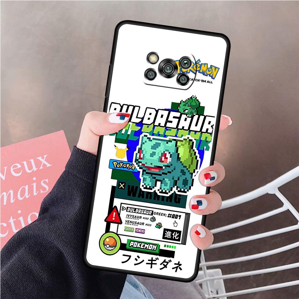 Phone Case For Xiaomi Mi Poco X3 NFC X4 M4 M3 Pro F1 F4 F3 GT C40 11T 11 Lite 5G Fundas Black Cover Magic Fairy Pikachu Gengar