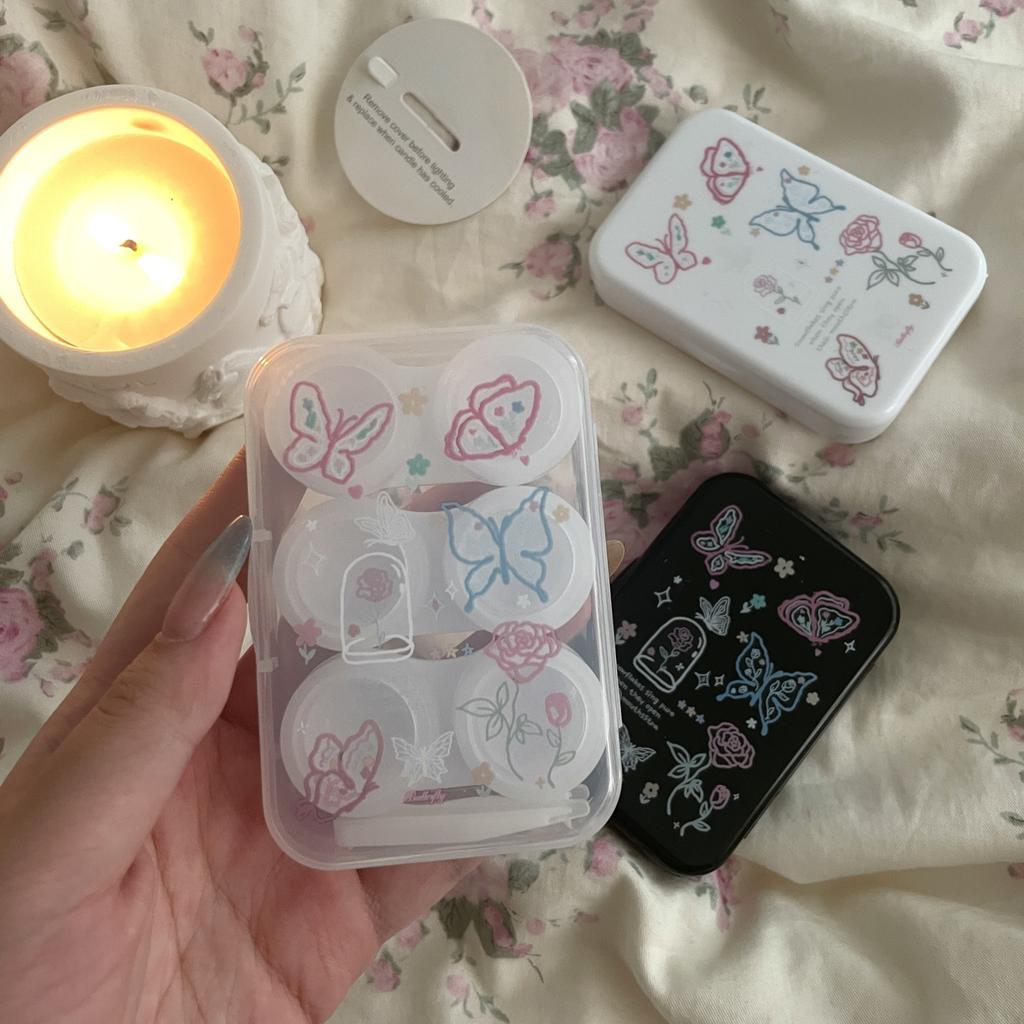 Portable Contact Lens Holder Individually Packaged Contact Lens Box Contact Lens Storage Large Capacity For Travel Purse Office