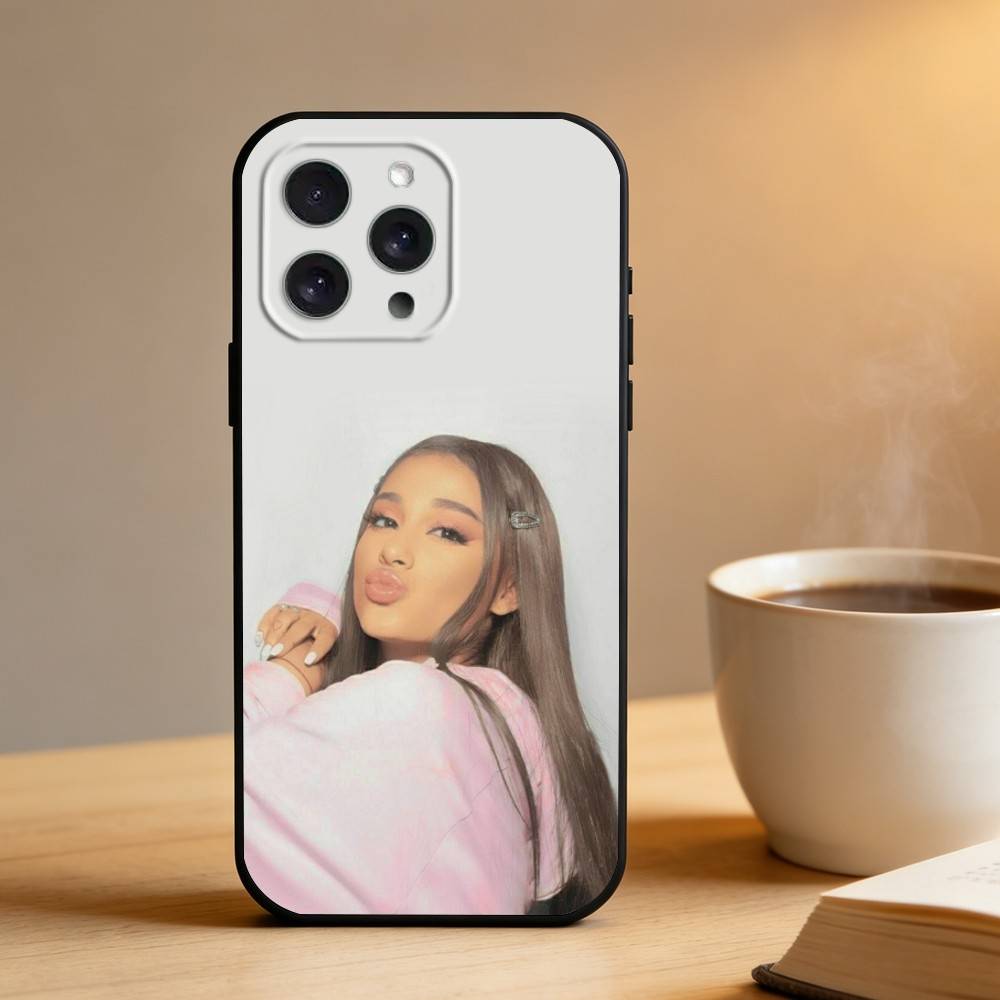 A-Ariana Grande Phone Case For iPhone 17 16 15 14 13 12 Max Plus Silicone Black Cover