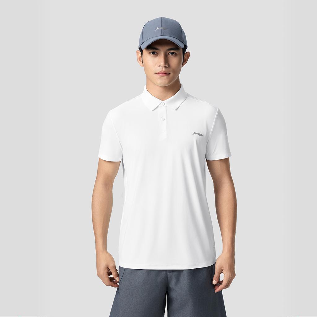 Li Ning Fitness Series UV Resistant Quick Dry Cool Polo Shirt Men tops APLW347-8