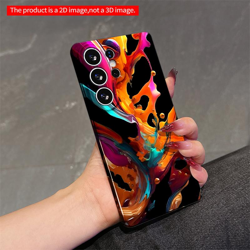 2DFlat Samsung Phone Case Vibrant Liquid Splendor Phone Case Applicable To Galaxy S23 S24 S25ULTRA S26 A12 A14 A15 A16 A54 A55