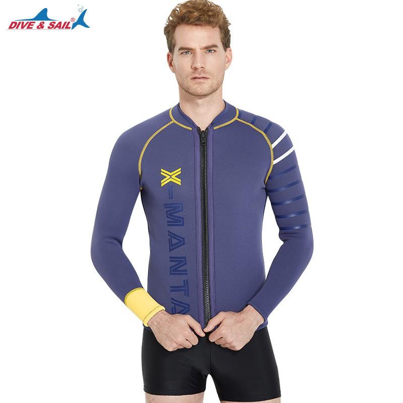 Factory Direct Diving Suit Coat 3MM Front Zipper Thickened Warm Sun-proof Long-sleeved Swimsuit