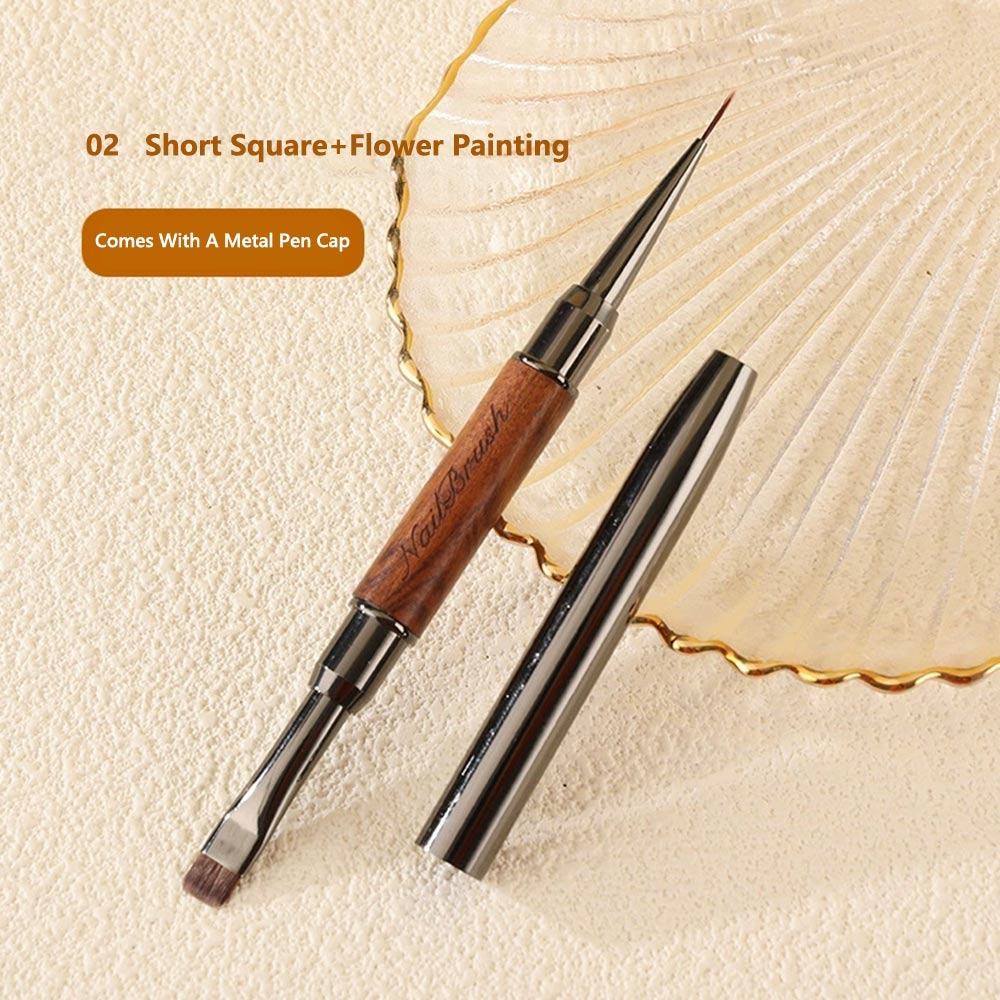Professional Nail Liner Brush Sandalwood Pole Nail Art Phototherapy Pen Nail Painting