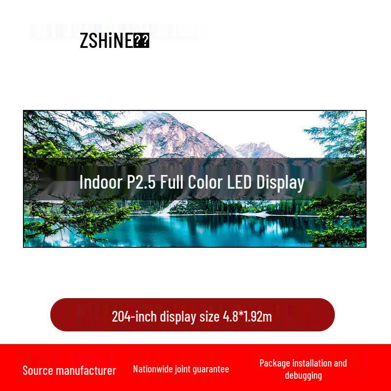 ZEXIAN P2.5 Indoor Full Color LED Display Screen CN plug (adapter included)