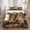 3-teiliges Anime-Teddybär-Bettwäscheset - Enthält einen Bettbezug und zwei Kissenbezüge (Kein Kern) - Perfekt für Schlafzimmer- und Gästezimmerdekoration,