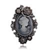 Vintage Crystal Rhinestone Beauty Brooch - European & American Style Jewelry Accessory