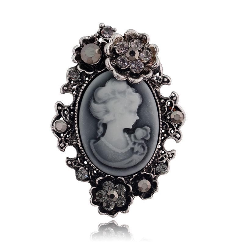 Vintage Crystal Rhinestone Beauty Brooch - European & American Style Jewelry Accessory