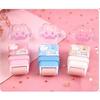 2Pcs Cat Paw Roller Eraser, Cute Cat Rubber, Multicolour Erasers for Kids, Colorful Roller Eraser, Kids with Shaving Roller Case for School Office