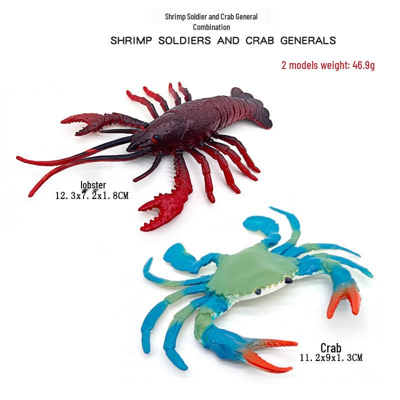 "1-9 inch Plastic Animal & Dinosaur Model Toy Set"