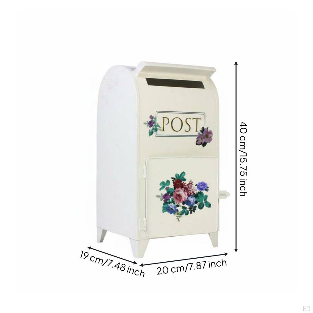 European Design Post Box Floral Decorative Mail for Front Porch
