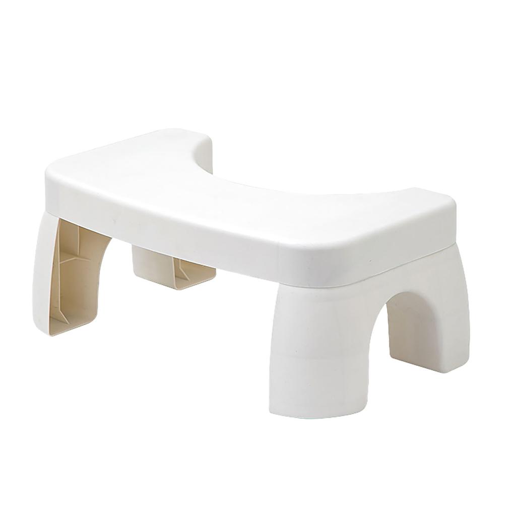 Toilet Potty Foot Stool Prevent Slipping Improve Posture PP Squatting Potty Stool for Office White