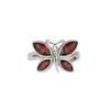 Natural Red Garnet Butterfly Ring, 925 Sterling Silver Charm Ring, Women's Ring, Promise Ring, Engagement Ring, Gift For Her
