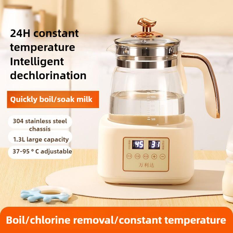1.8L Large Capacity Household Boiling Hot Water Teapot Intelligent Health Pot Multifunctional Glass Electric Kettle