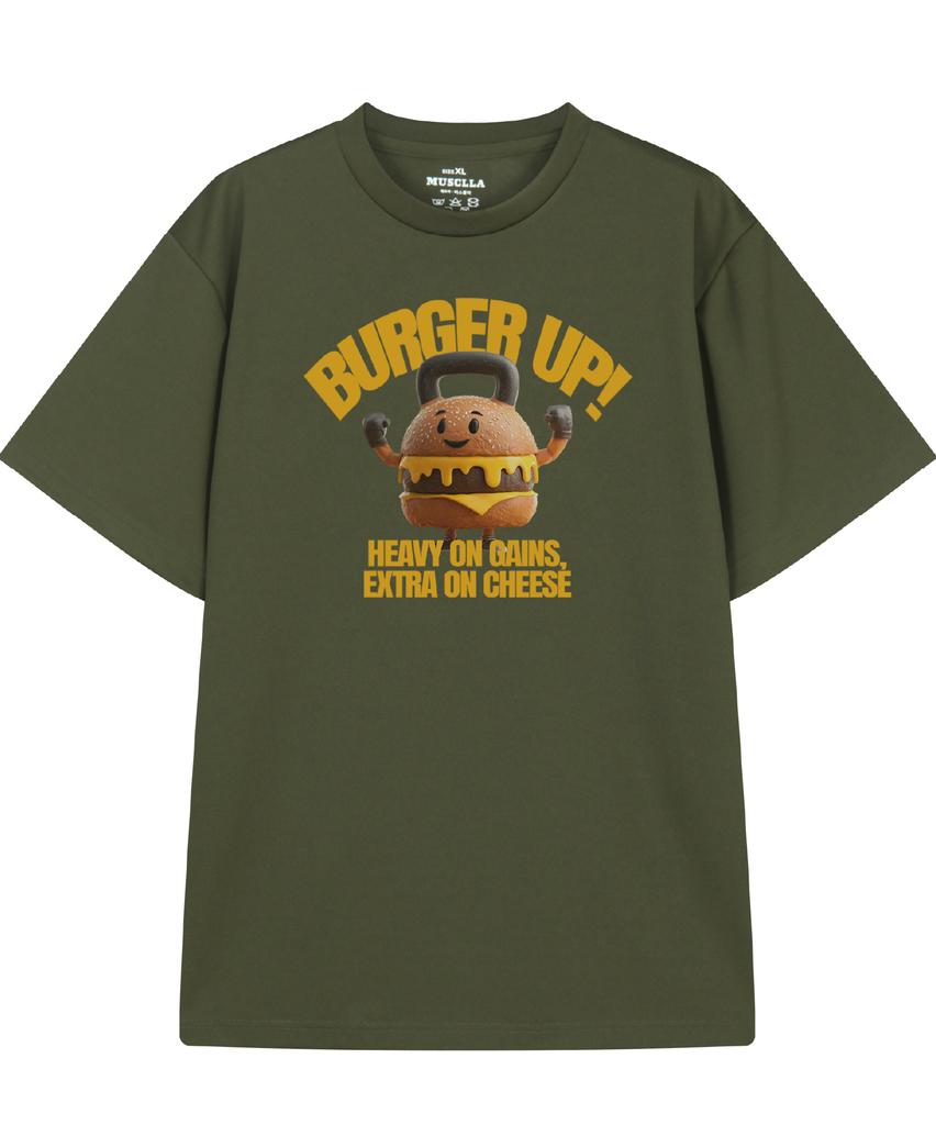 DRIFTOUT Burger Up Kettlebell Functional Short Sleeve T-Shirt (5 Colors) (Type A)